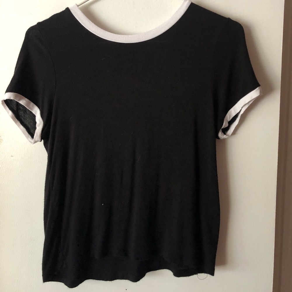 black and white t-shirt